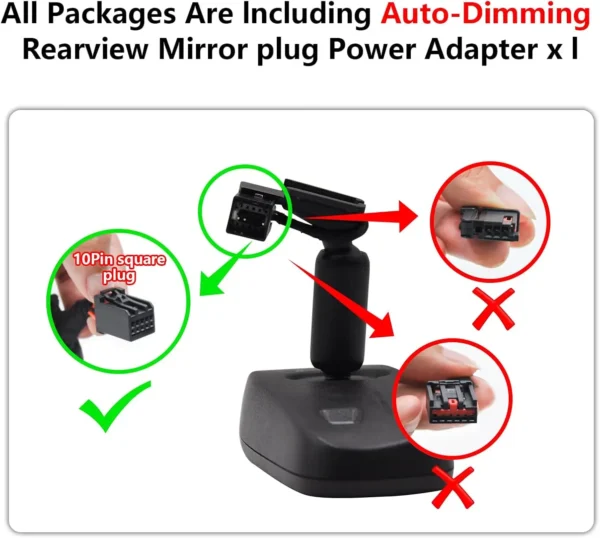 4K Dash Cam Custom fit for Cadillac XT5 2017-2025 XT6 2020-2025(Model A), UHD 2160P Video, WiFi, App, Loop Recording, Easy to In - Image 4