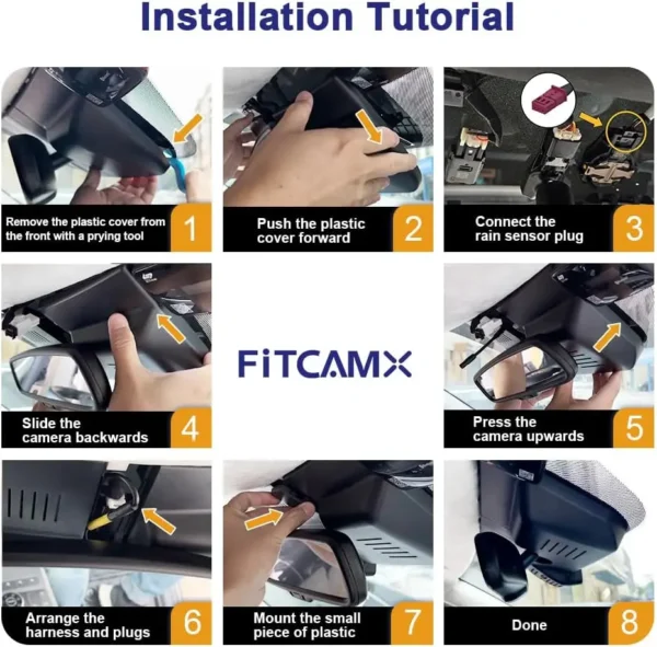 4K Dash Cam Suitable for Hyundai Santa Fe 2024 2025 (Part No#P6000) SE SEL Limited Calligraphy XRT, OEM Look, UHD 2160P Video, W - Image 6