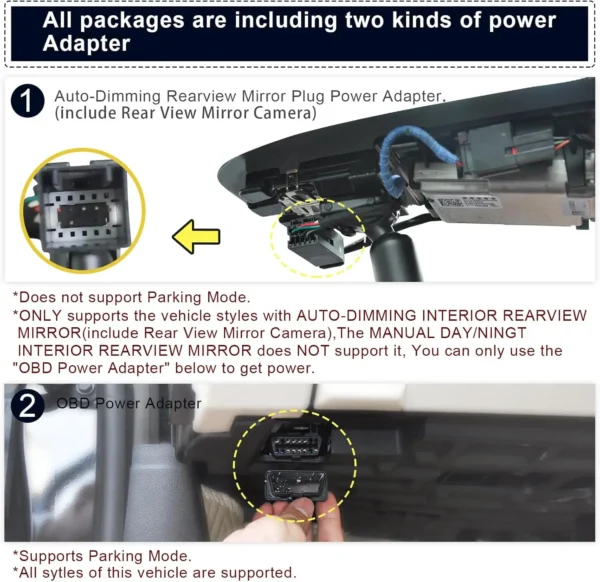 4K Dash Cam Custom fit for Cadillac XT5 2017-2025 XT6 2020-2025(Model A), UHD 2160P Video, WiFi, App, Loop Recording, Easy to In - Image 5